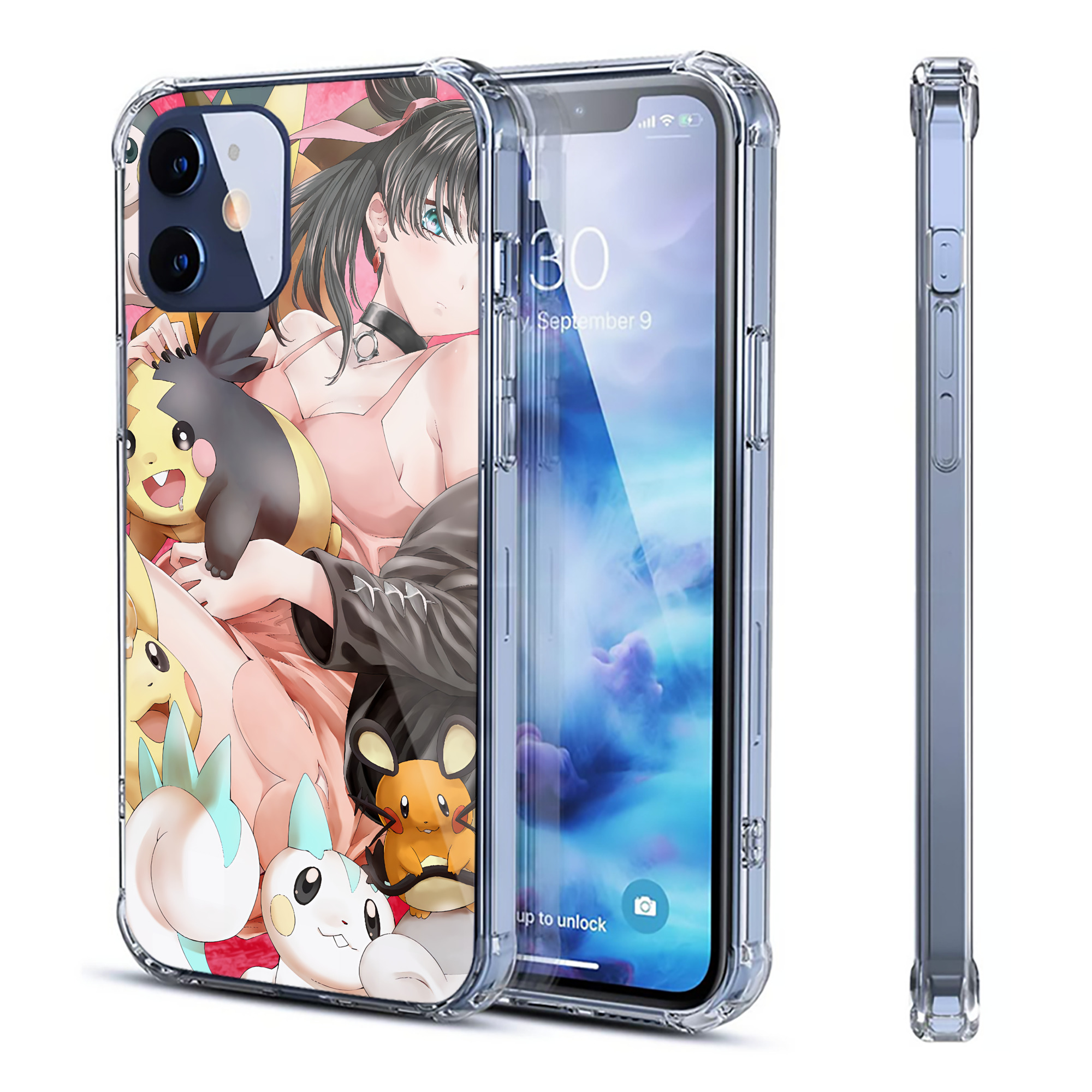 （画像用） ポケットモンスター Pokémon 【iPhone 12シリーズ対応】透明スマホケース（クリアソフトケース）